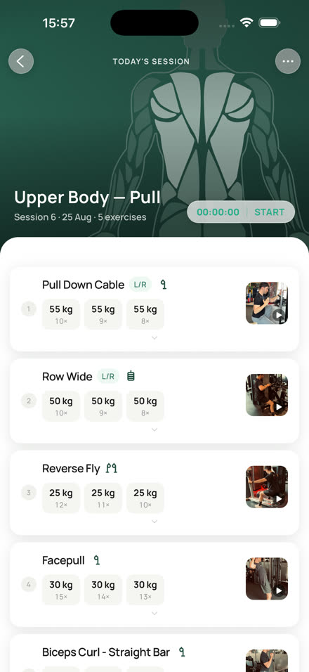 Die Einheit, live in der Vitek Fitness App